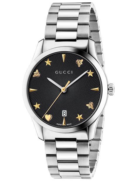 gucci ladies 125.5 champagne|Gucci 125.5 G Collection Stainless Steel Ladies Watch.